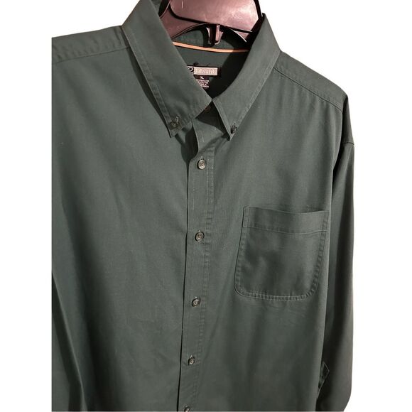 Edward’s Green Button Down Long Sleeve Casual Dress Shirt Men’s Size XL - Picture 9 of 9